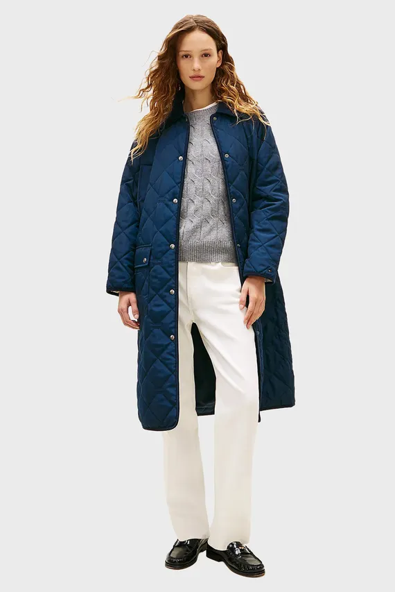 Пальто PADDED FLAG QUILTED COAT Tommy Hilfiger