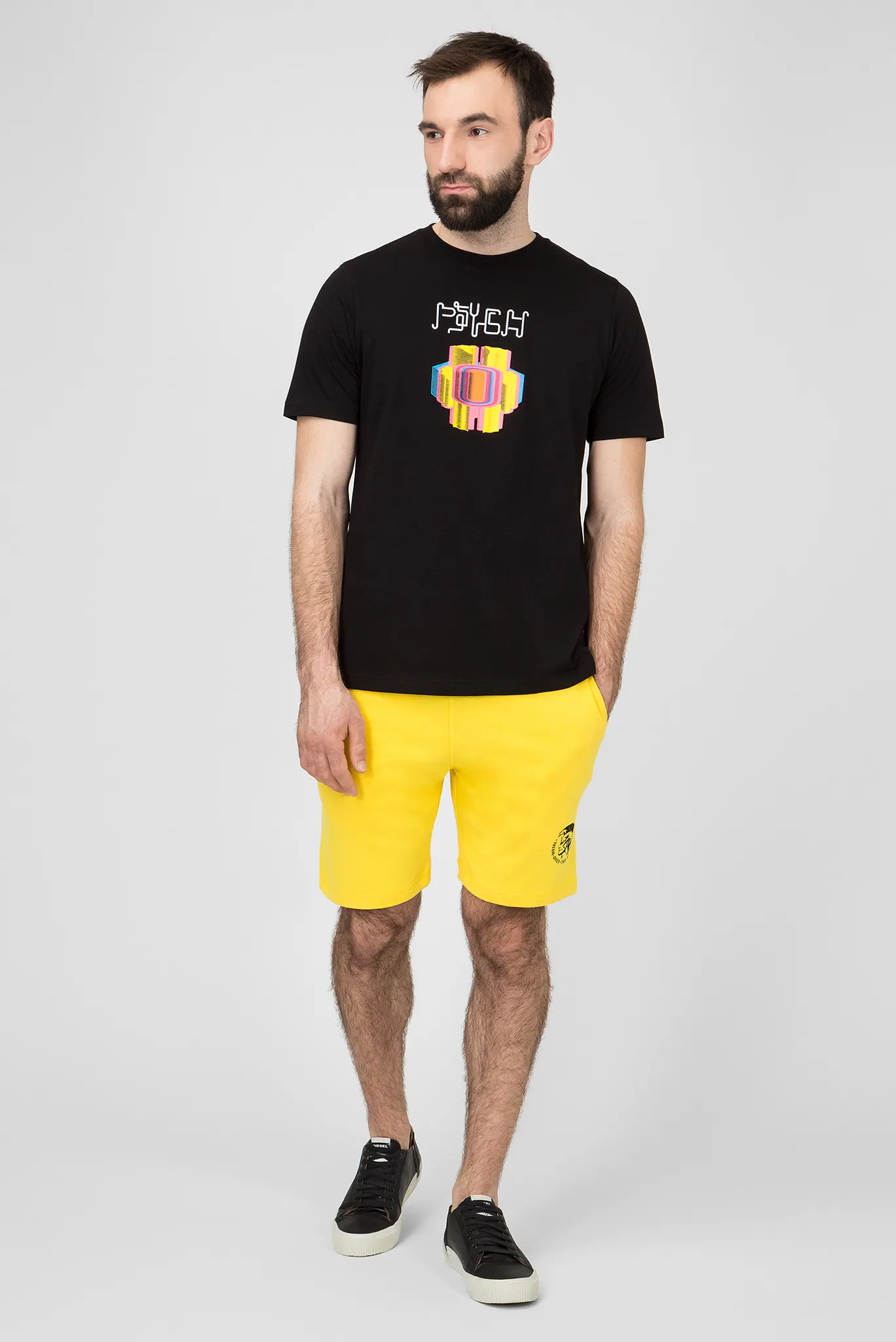 Мужские желтые шорты UMLB-PAN 5