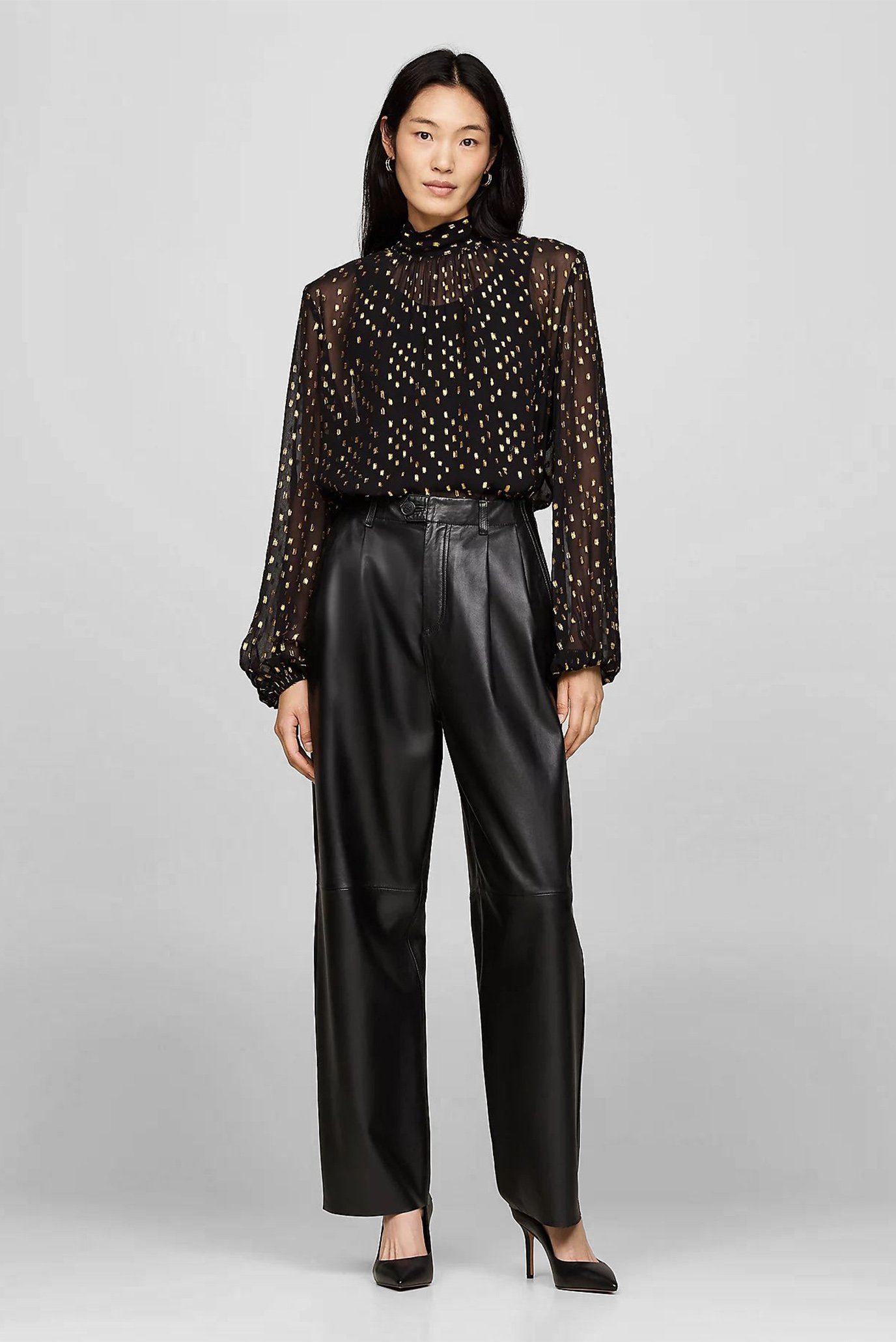 Блузка FIL COUPE LUREX TIE NECK BLOUSE 2