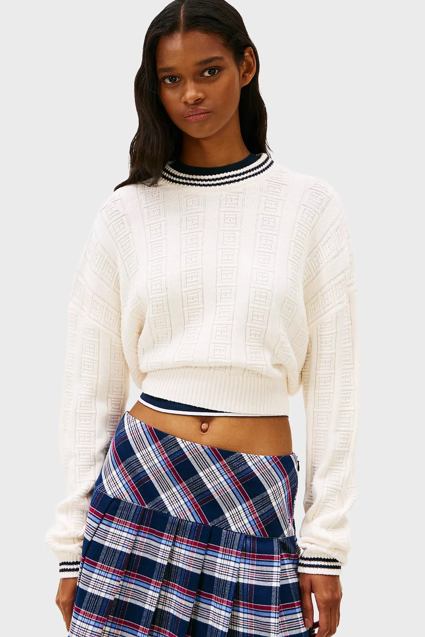 Свитер TJW BOXY FLAG CABLE SWEATER 1