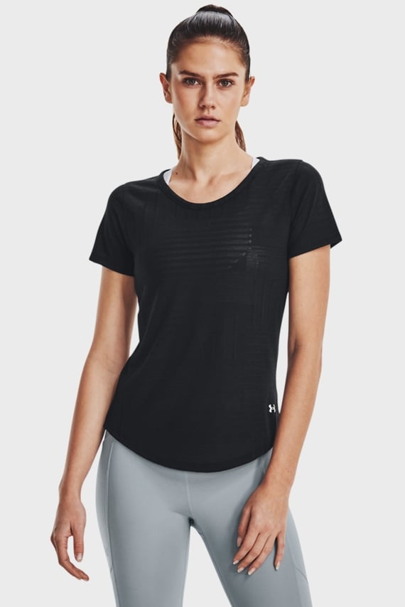 Женская черная футболка Streaker Deco Diamond SS Under Armour Женская черная футболка Streaker Deco Diamond SS Under Armour