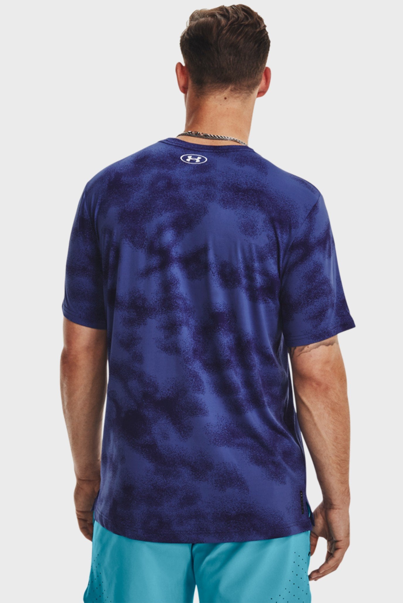 Мужская темно-синяя футболка UA Rush Energy Print SS 9