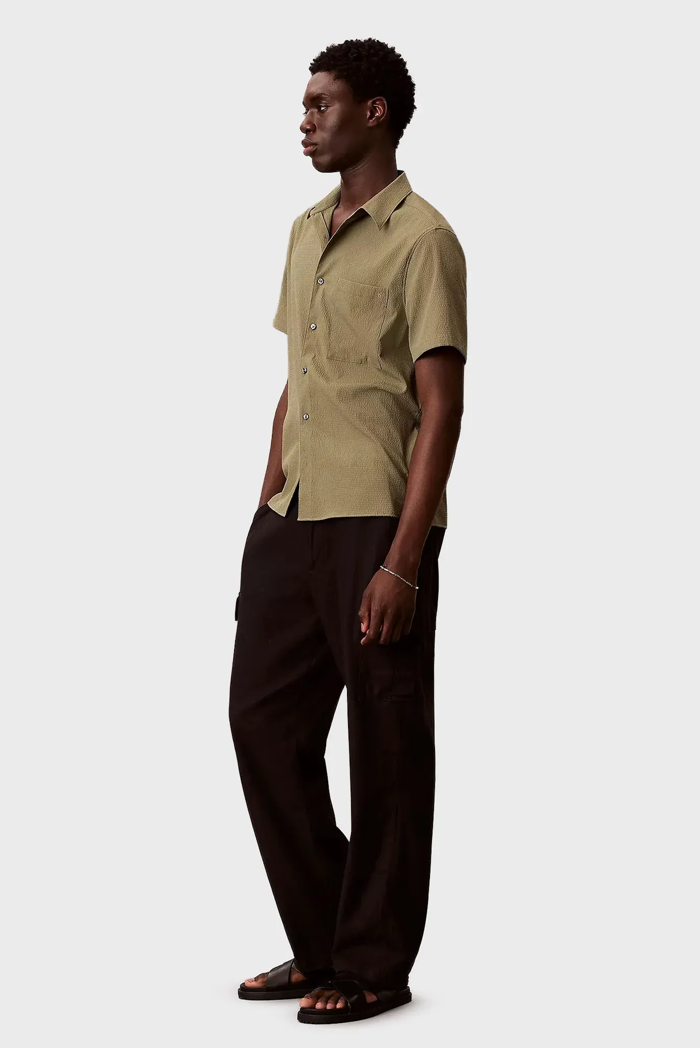 Рубашка с коротким рукавом SS SOLID SEERSUCKER CLASSIC SHIR 3