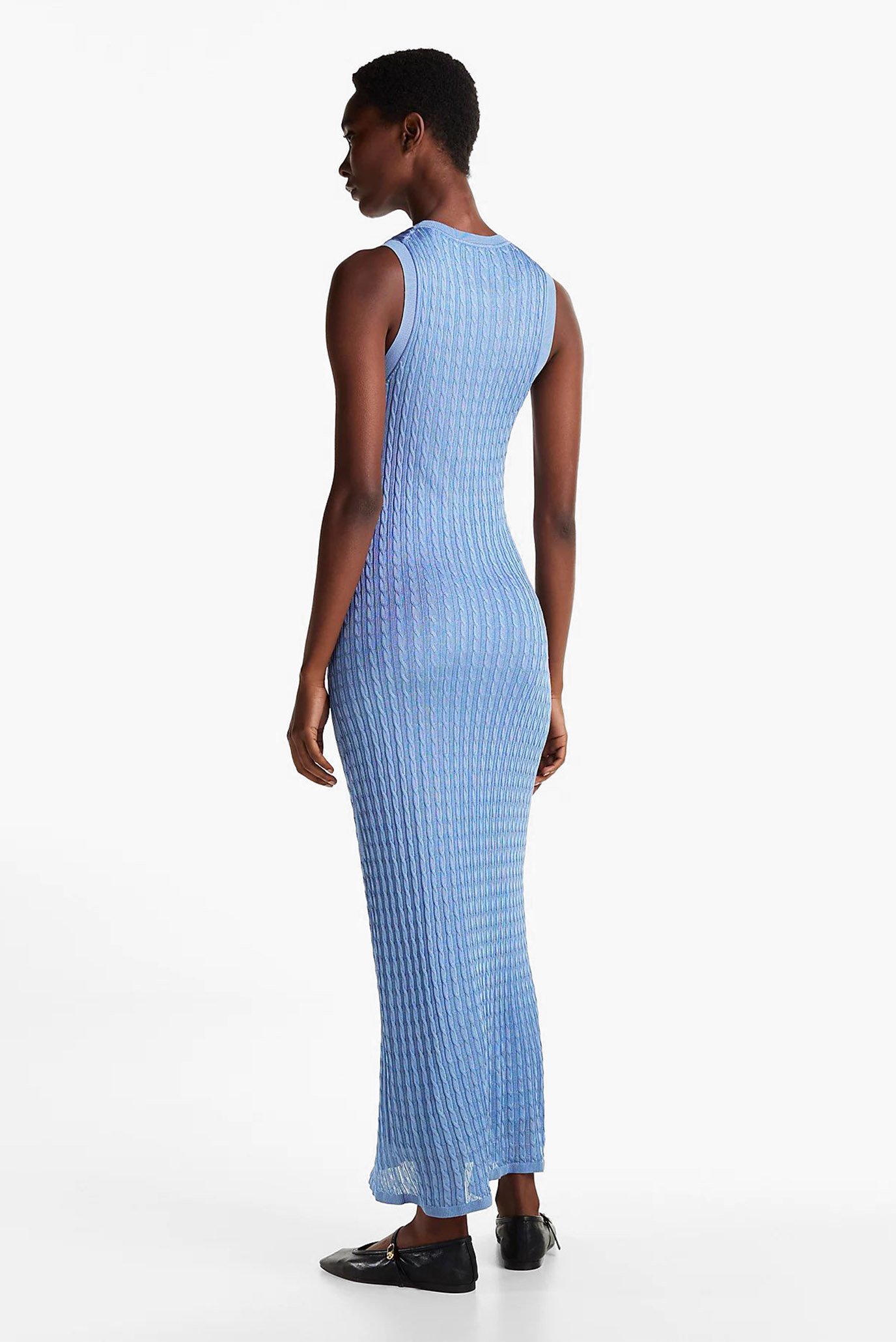 Платье RAYON CABLE LONG FLARED DRESS NS 3