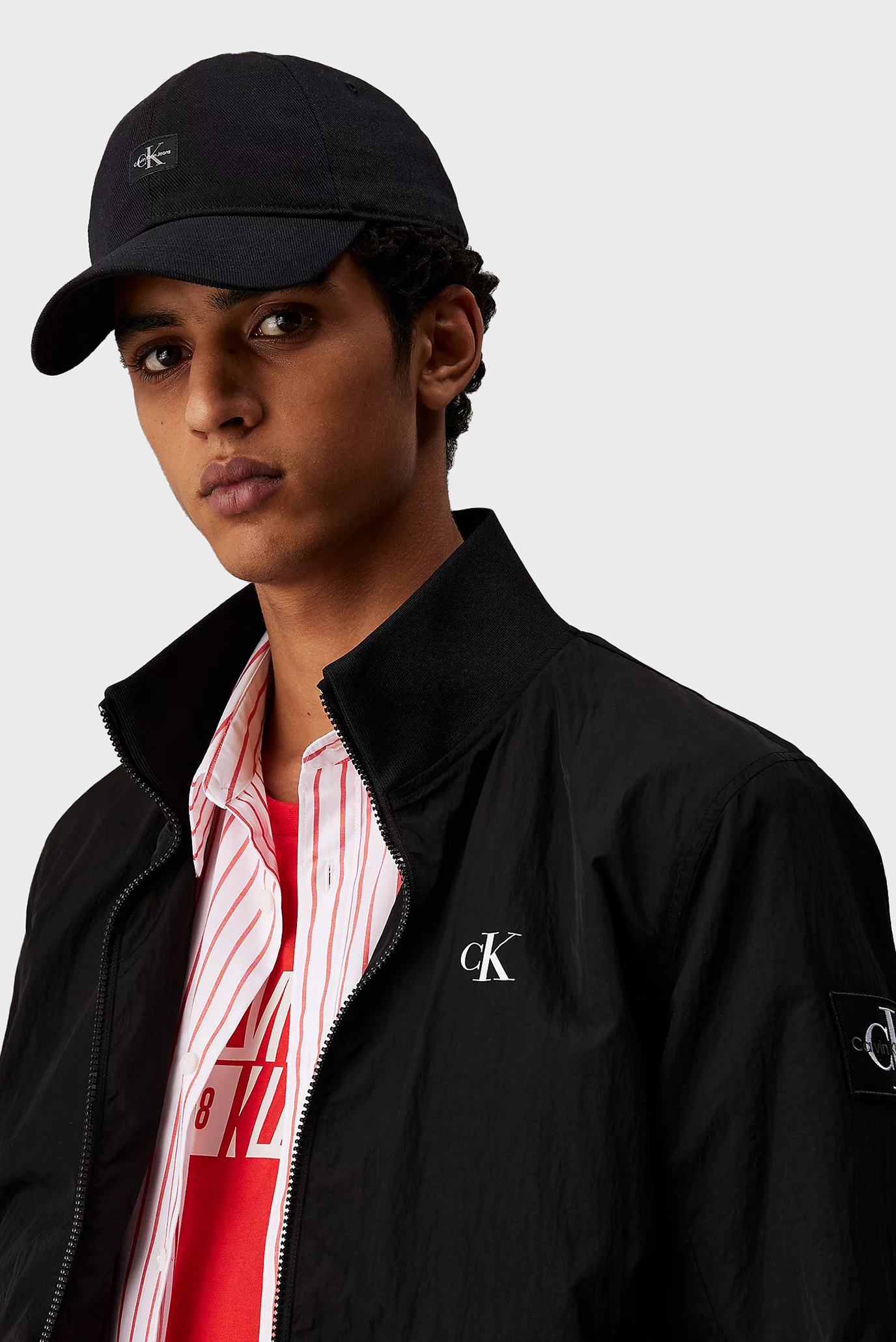 Мужская черная кепка 6 PANEL SM MONOLOGO 2