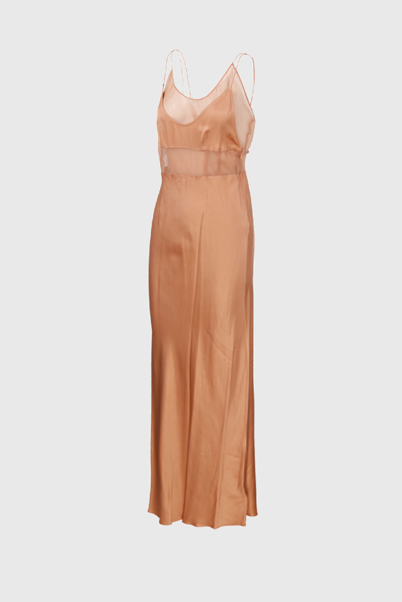 Платье SHEER LAYERED STRAP SLIP DRESS