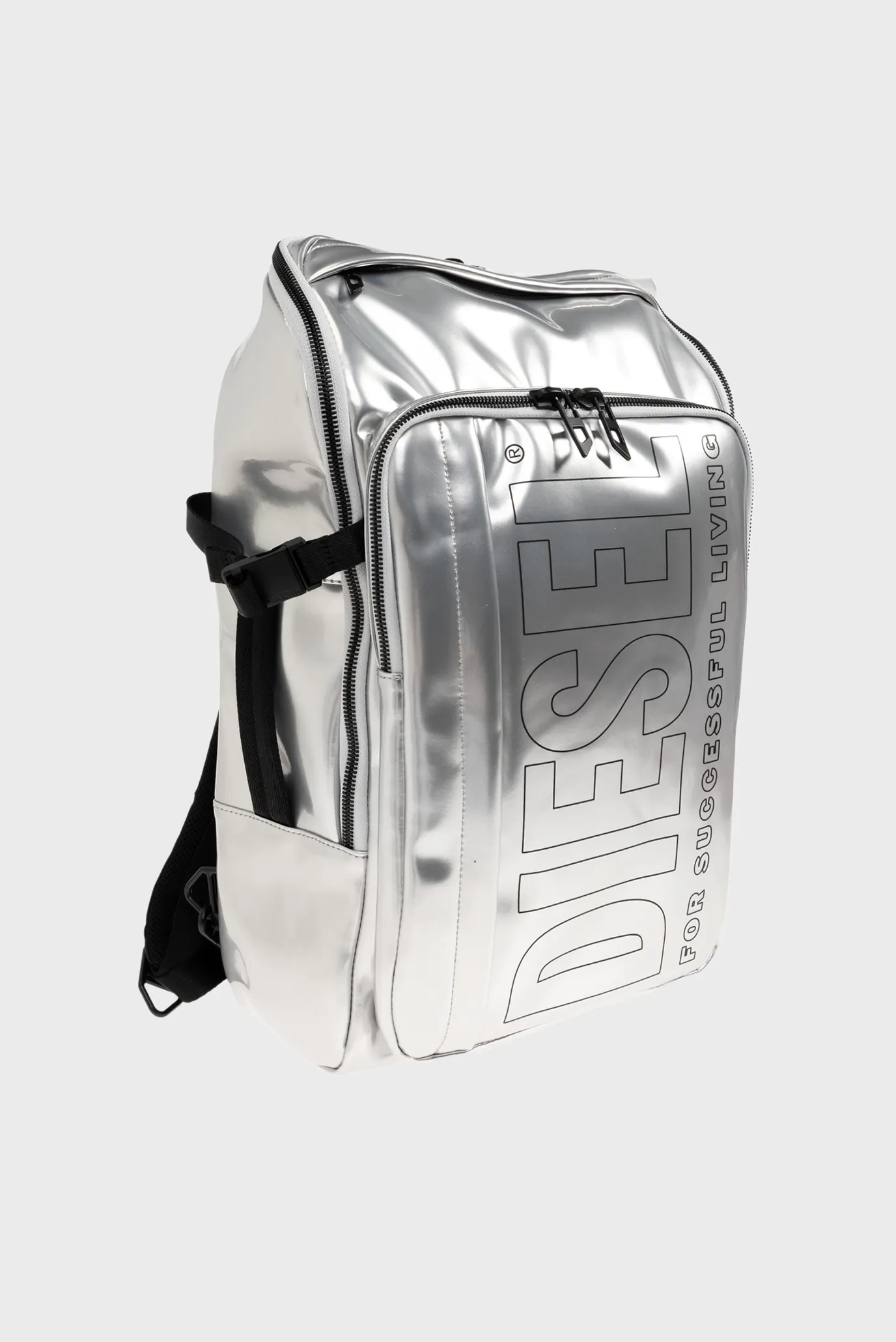 Чемодан DIESEL METALLIC PU BACKPACK-BLACK 4