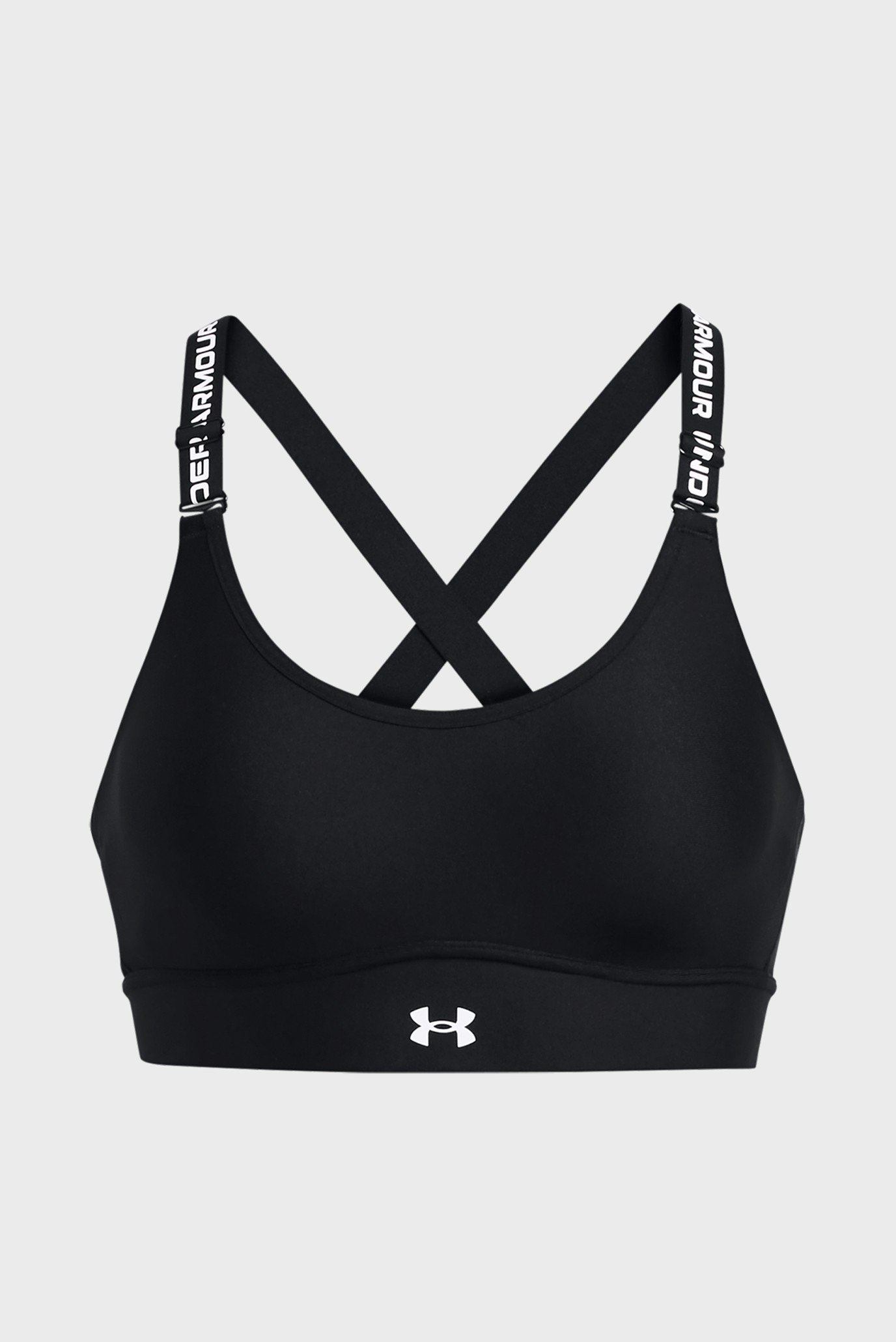 Женский черный топ UA Infinity Mid 2.0 Bra 4