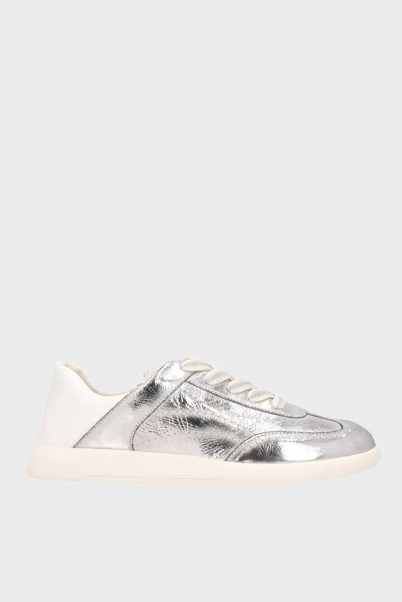 Кроссовки CONNOR 03 - SNEAKER METALLIC LEATHER SILVER LIU JO