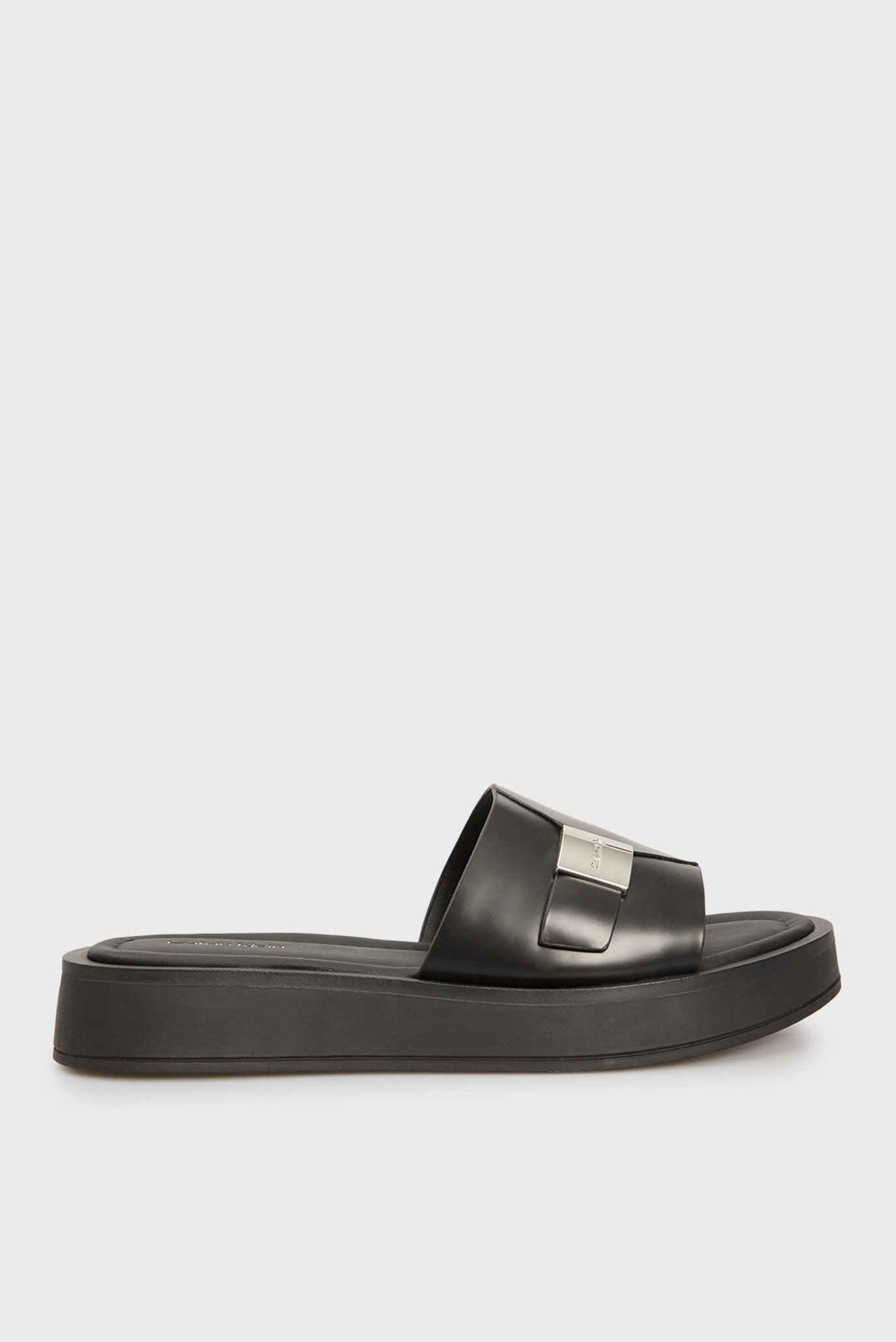 Женские черные слайдеры FLATFORM SLIDE W CK HW - LTH 1