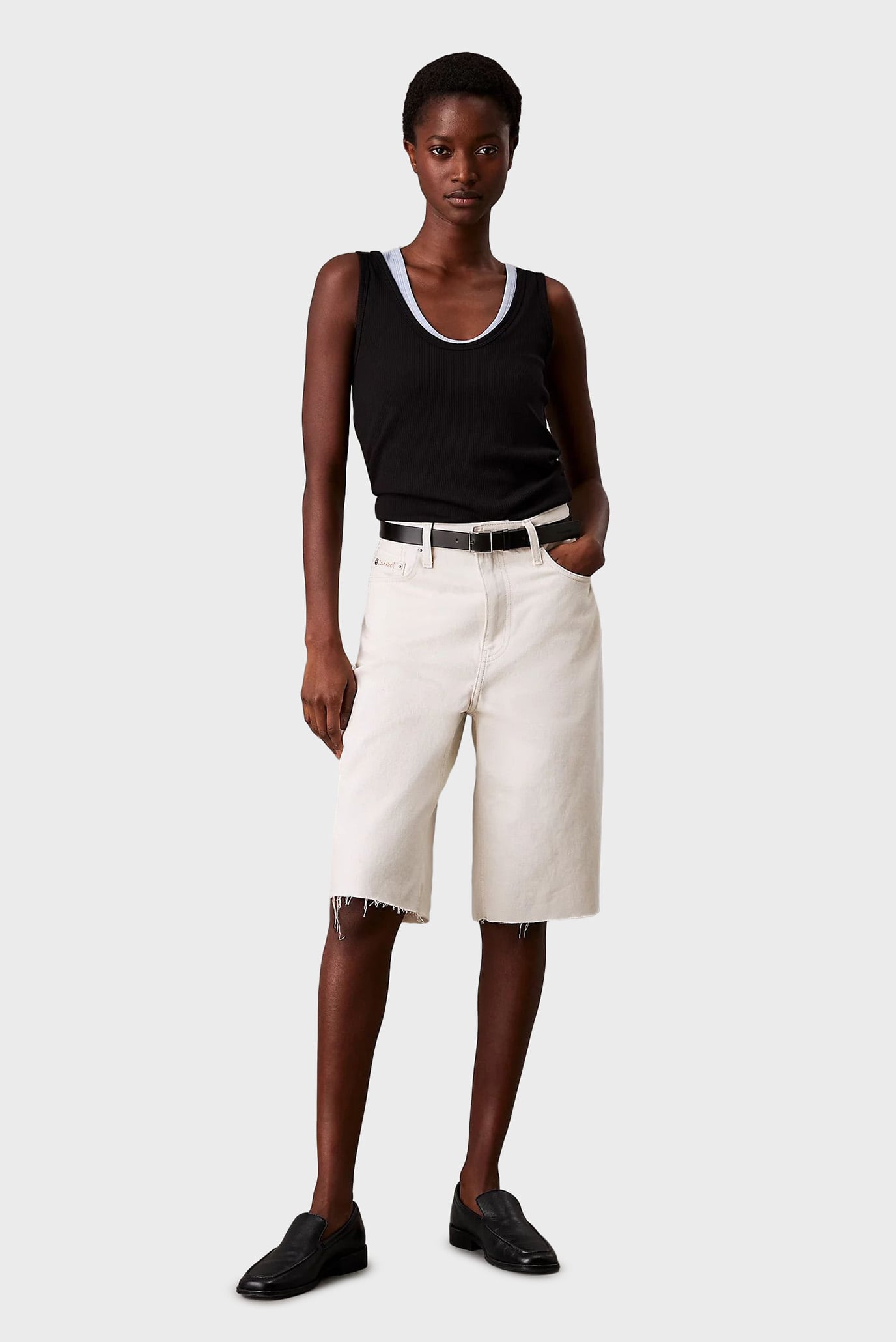 Женский черный топ MODAL RIB 4