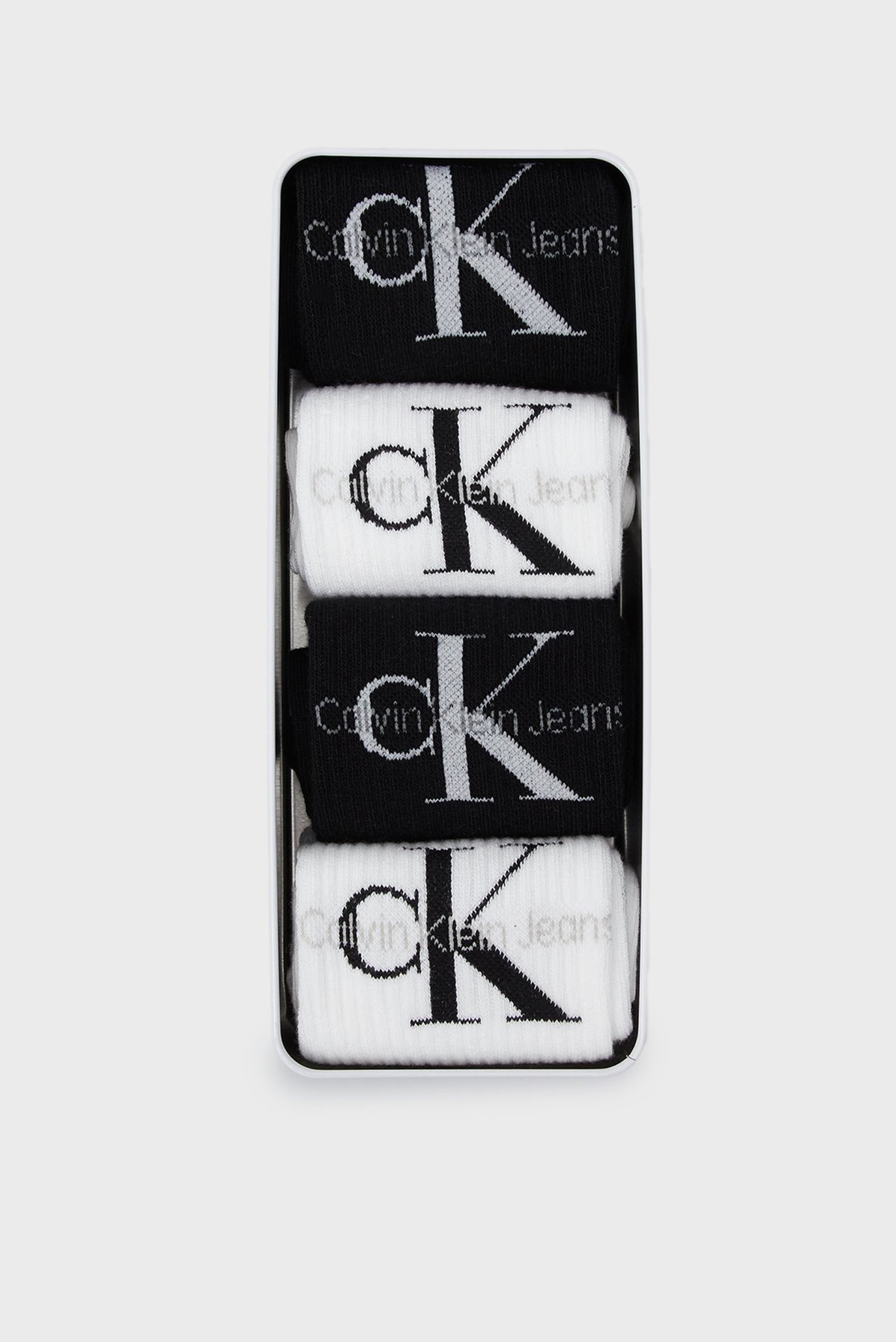 Набор носков/CKJ WOMEN SOCK 4P GIFTBOX LOGO 1