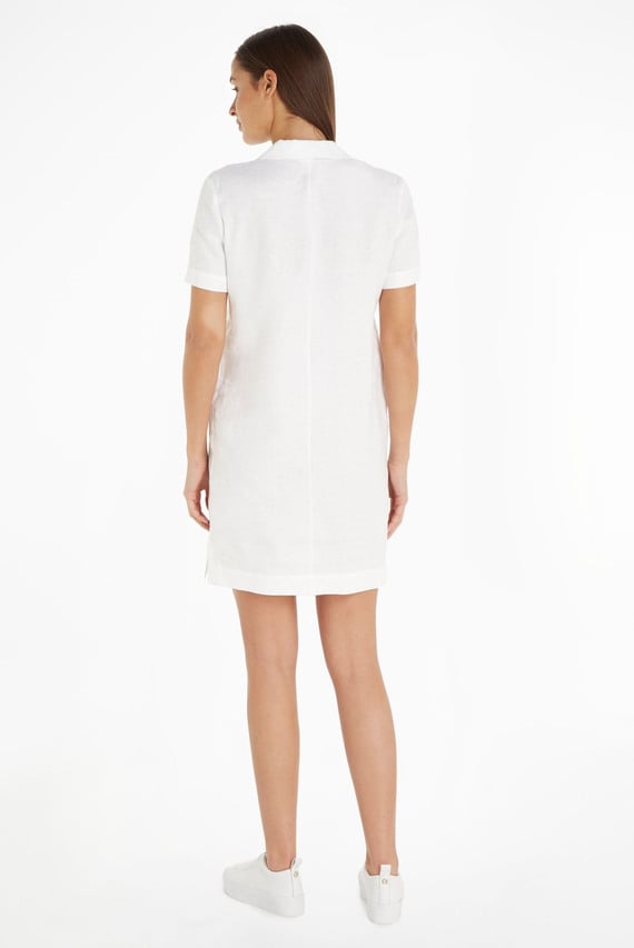 Платье LINEN SHORTSLEEVE  MINI DRESS