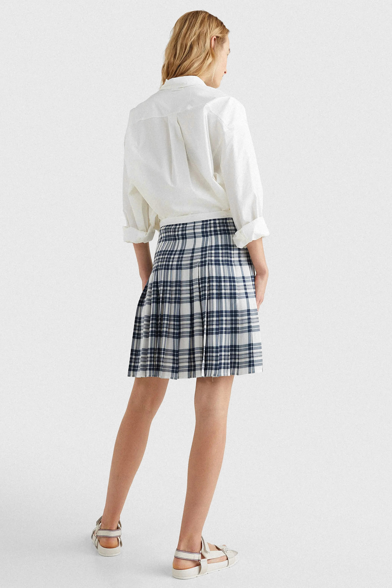 Юбка ICON SILK PLEATED SHORT SKIRT 2