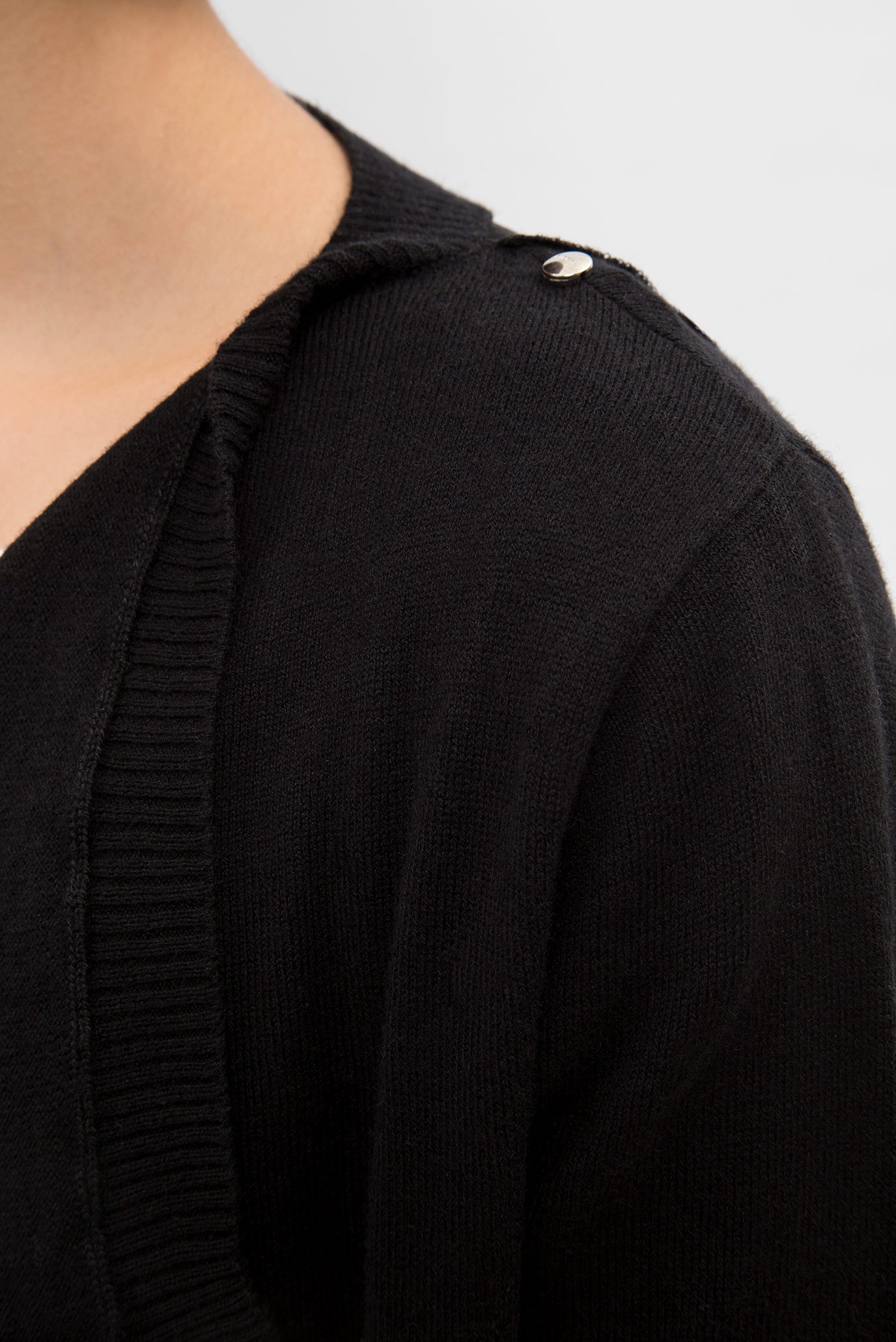 Женский черный кардиган 4