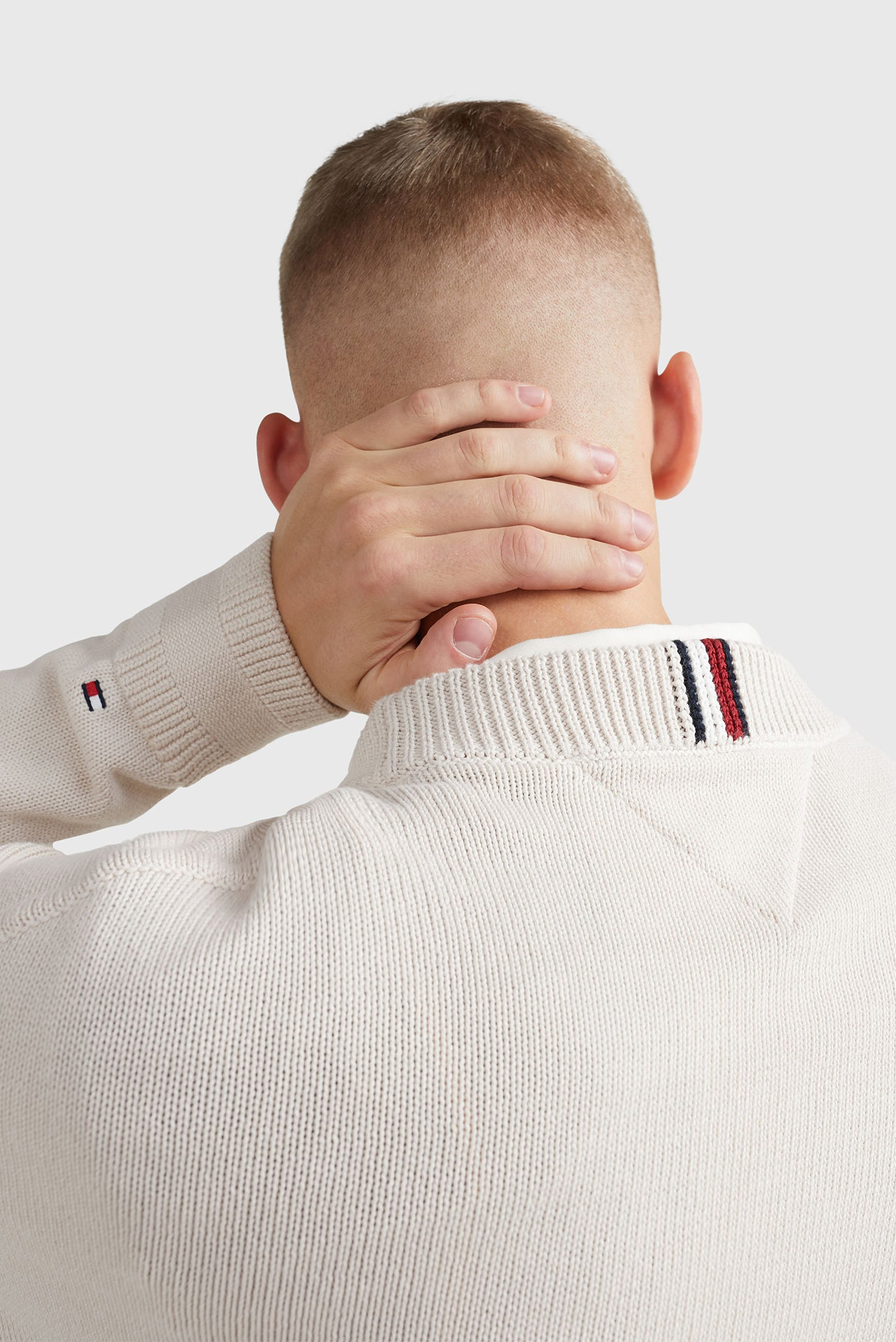 Свитер SEASONAL CREST STRIPE CREW NECK 5