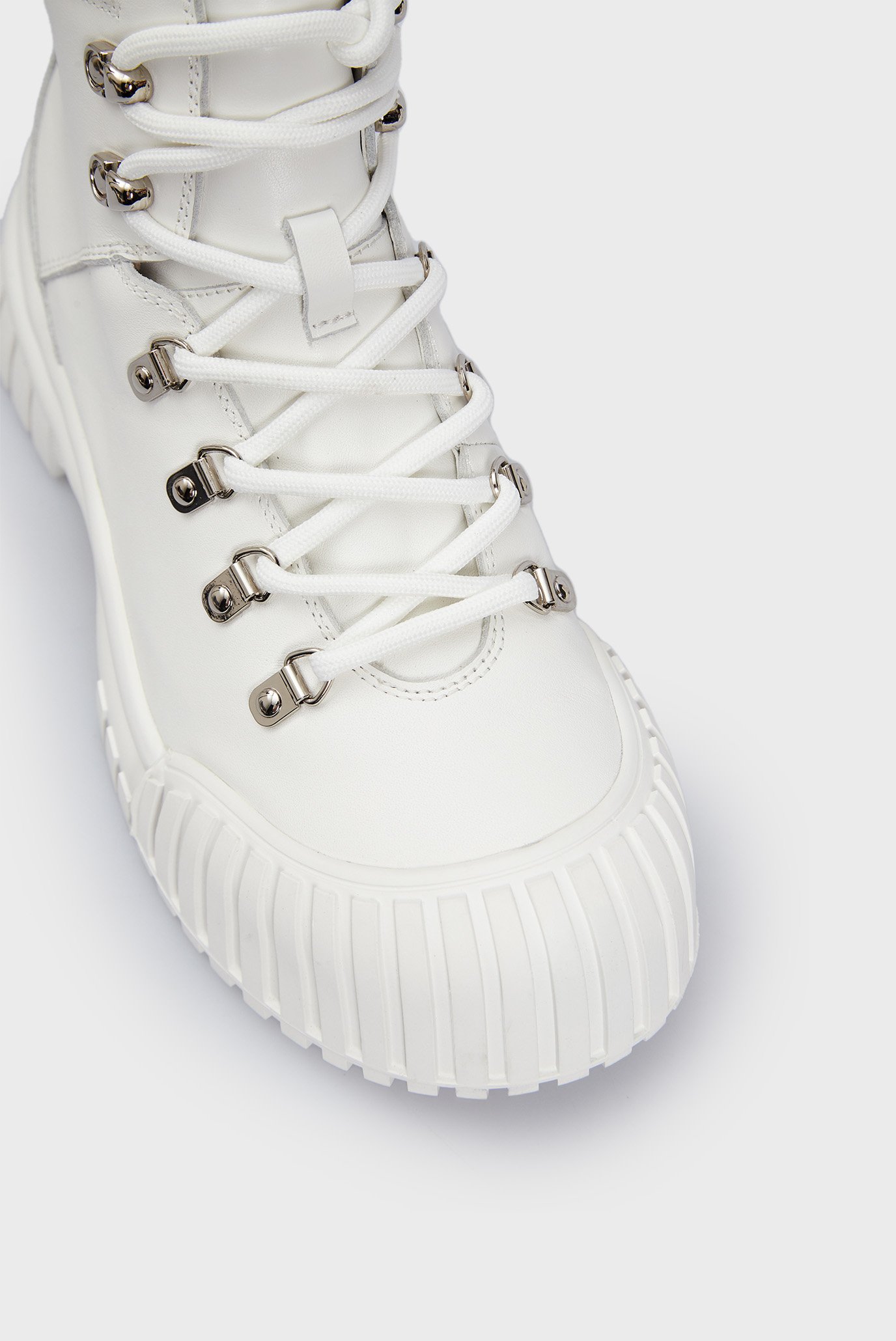 Женские белые кожаные хайкеры MuscariPRPY Женские белые кожаные хайкеры Muscari 4