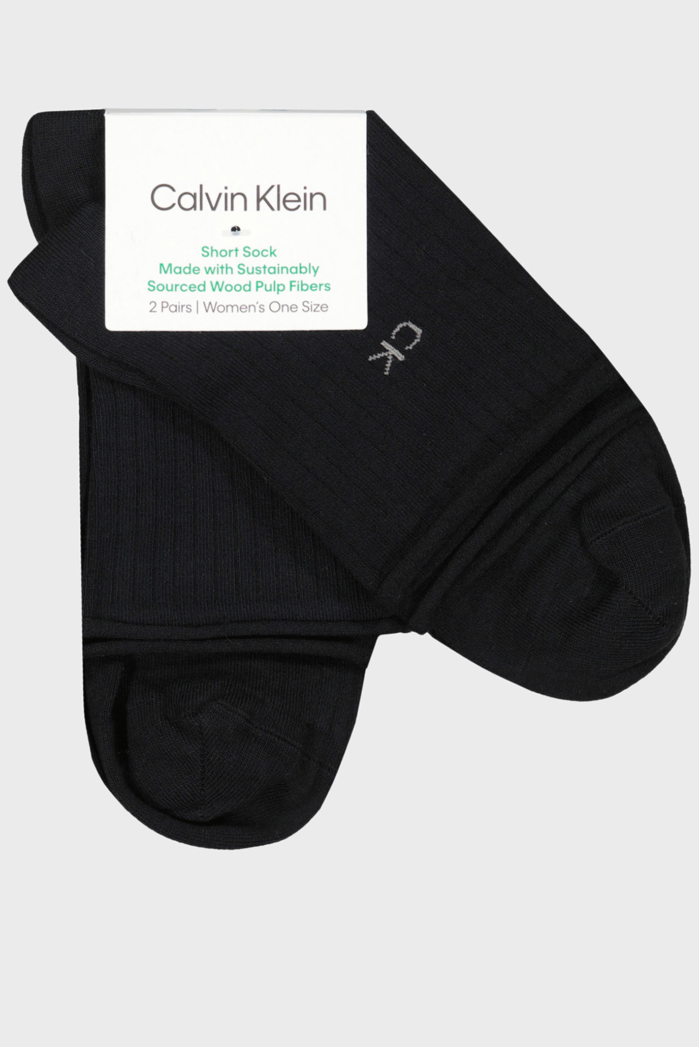 Носки CK WOMEN SHORT SOCK 2P ROLL TOP 2