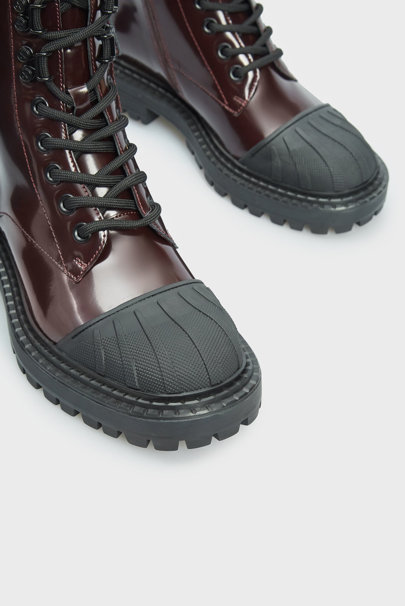 Женские бордовые кожаные ботинки Lynette 2