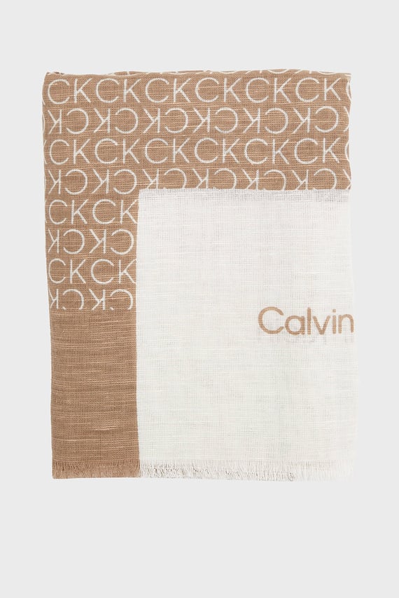 Шарф GEO MINIMAL LOGO LINEN STOLE