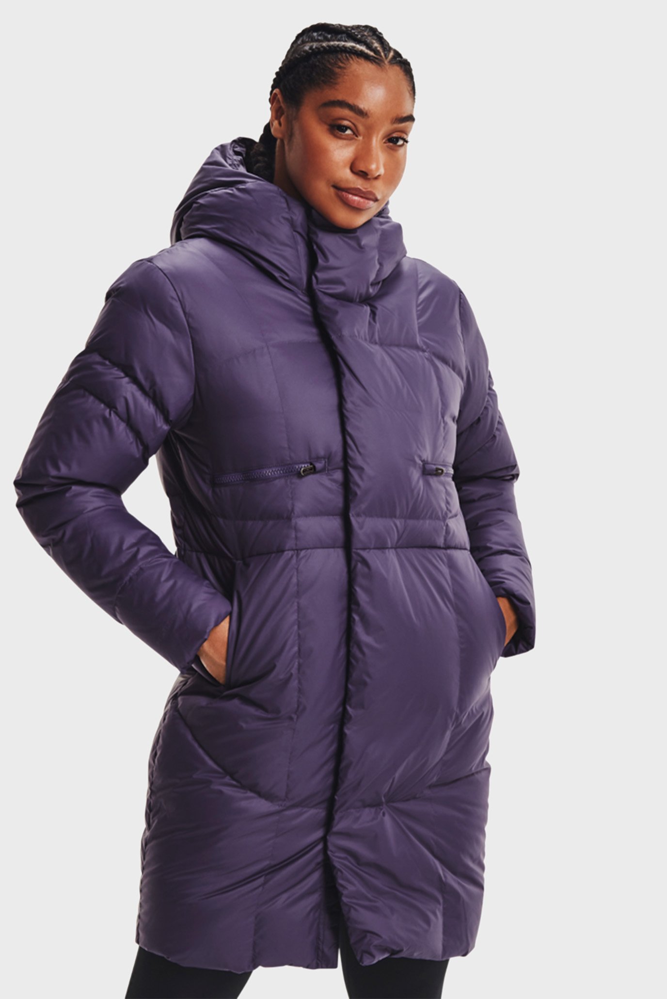 Женский фиолетовый пуховик UA Armour Down Parka 7