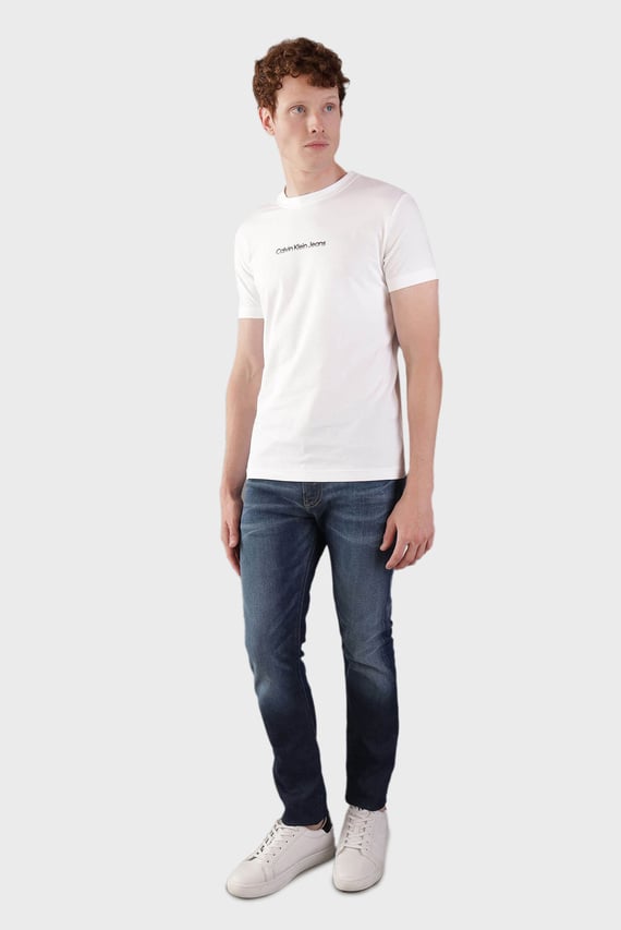 Мужская белая футболка GRID MONOGRAM TEE