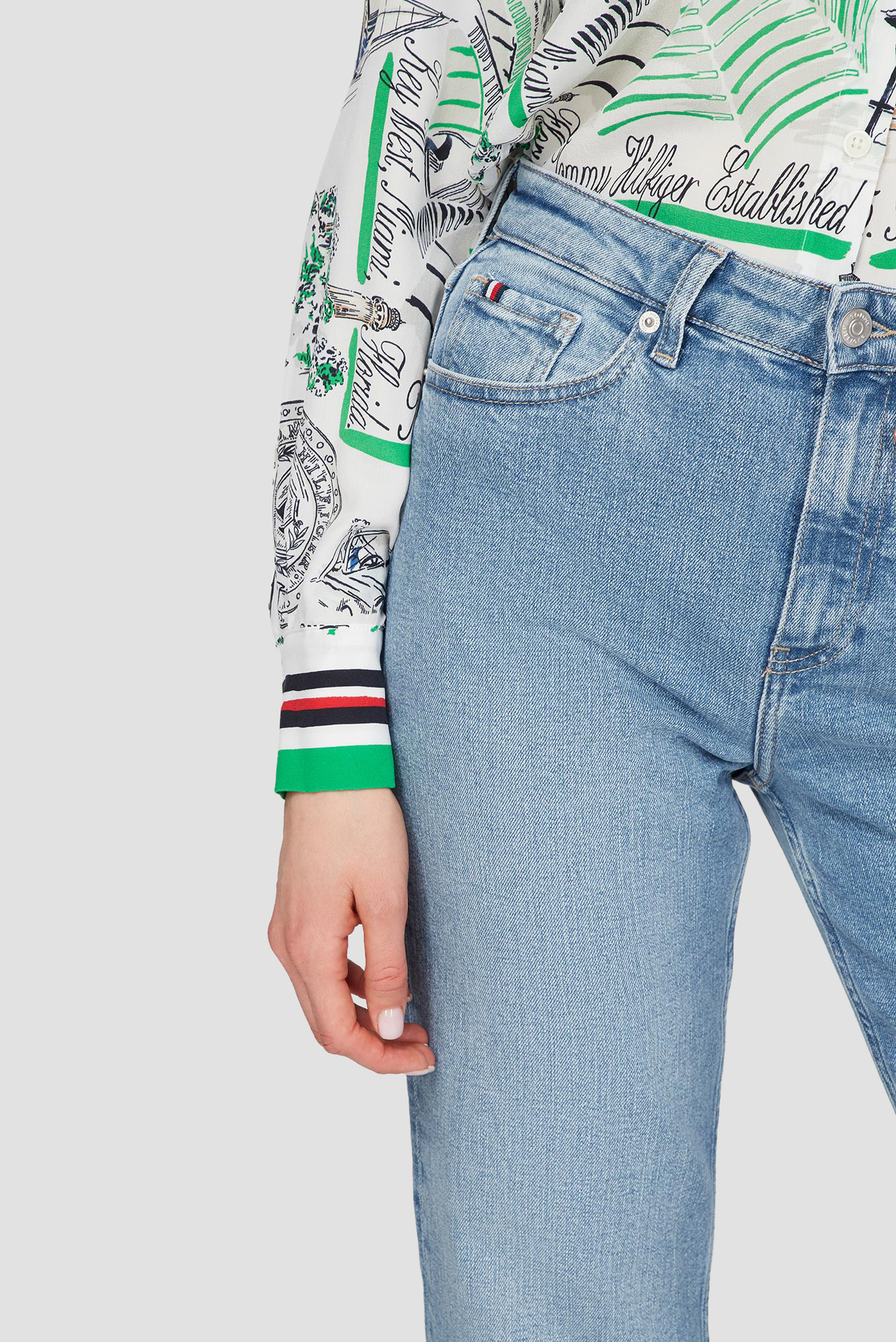 Женские голубые джинсы NEW CLASSIC 5