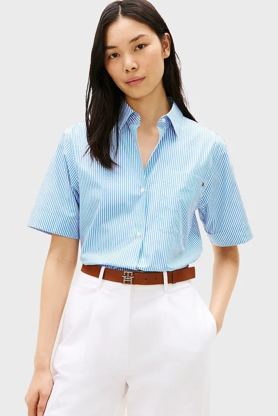 Рубашка с коротким рукавом ESS POPLIN SS SHIRTS Tommy Hilfiger