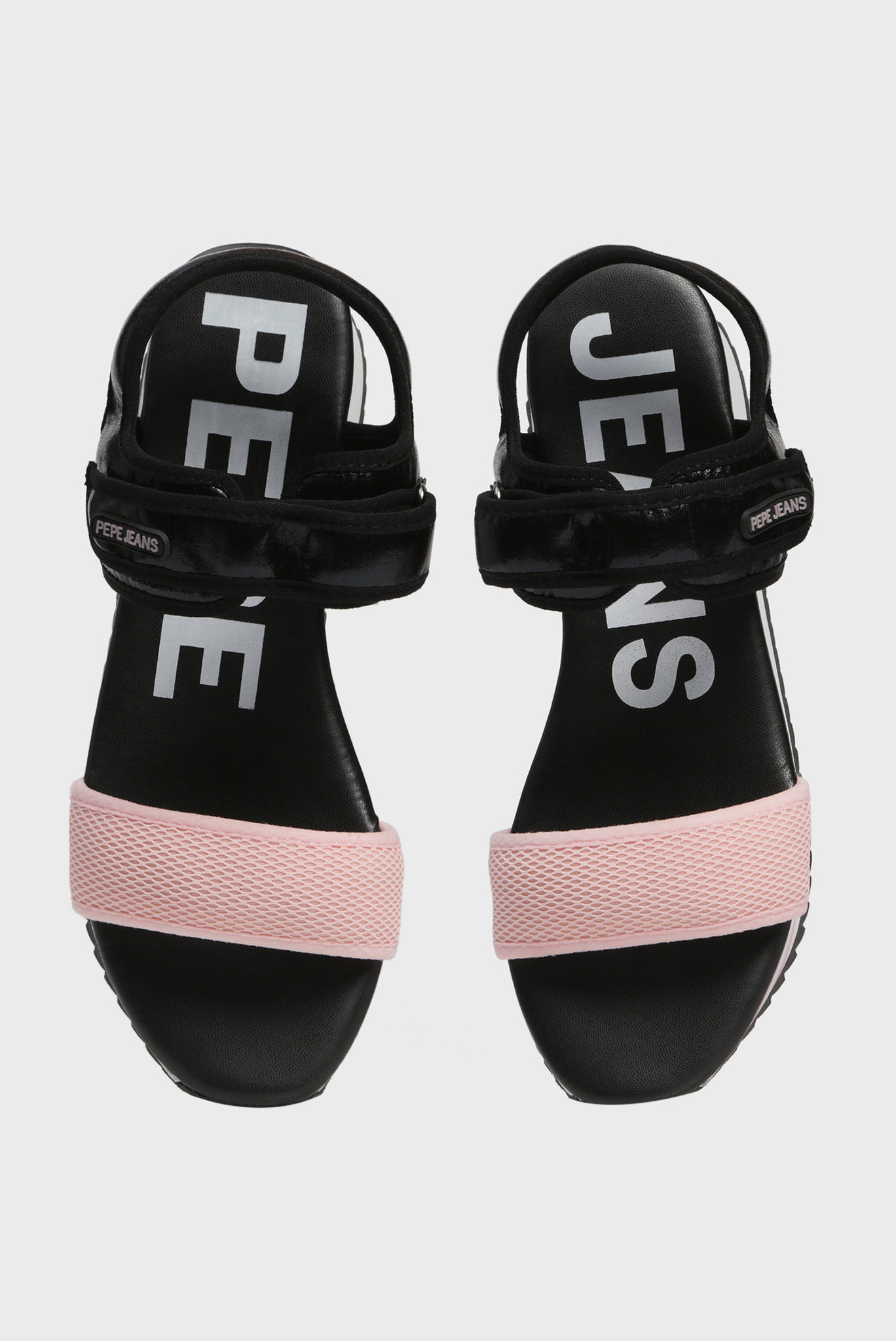 Женские черные сандалии FUJI METAL 4