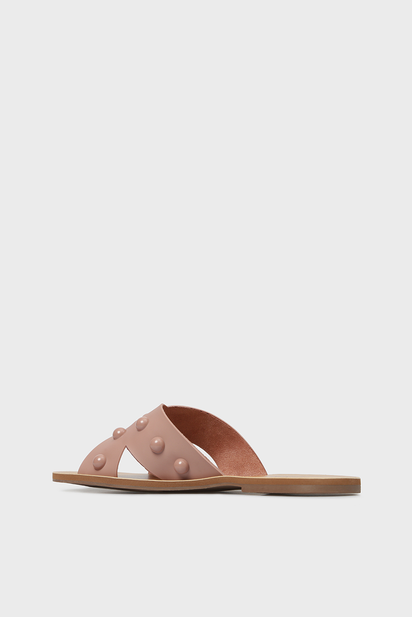 Женские бежевые слайдеры 9