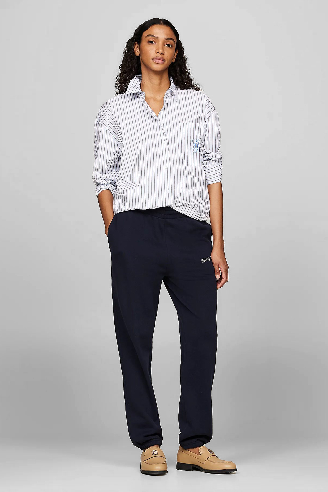 Женские темно-синие спортивные брюки REG SCRIPT 2