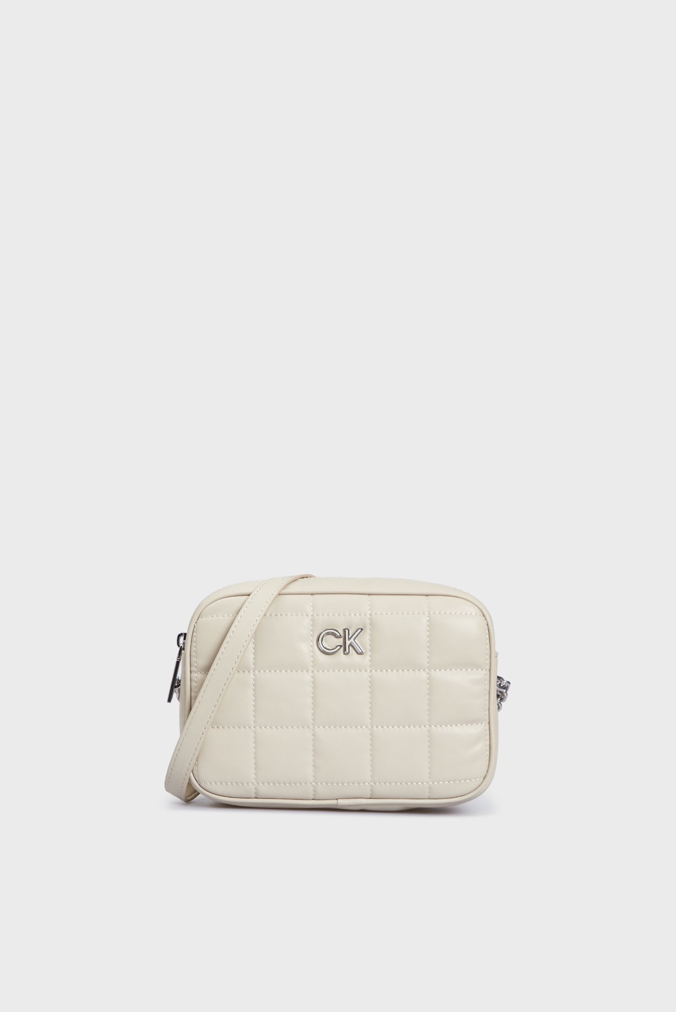 Женская бежевая сумка RE-LOCK QUILT 1