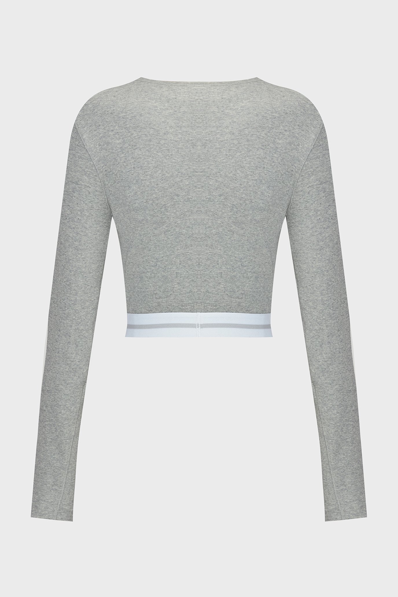 Женский серый лонгслив L S CROP CREW 6