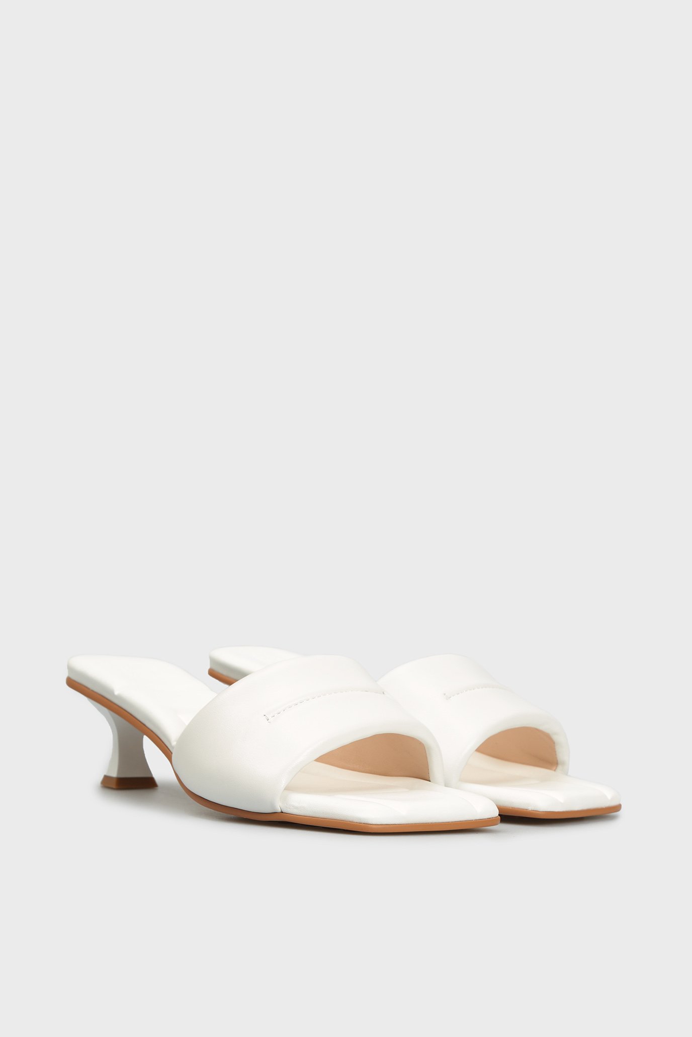 Женские белые кожаные мюли Florentia 3