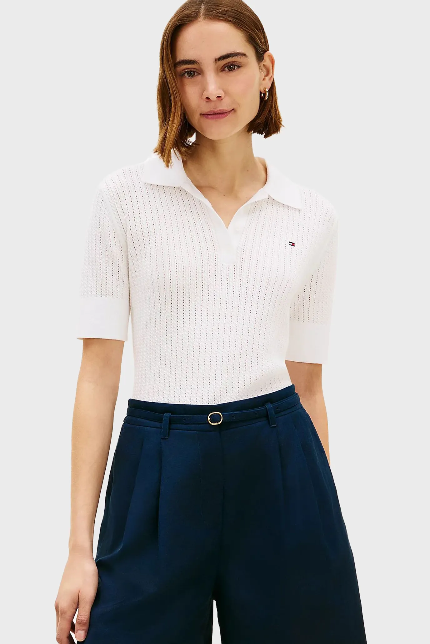 Поло POINTELLE S S POLO SWEATER 1