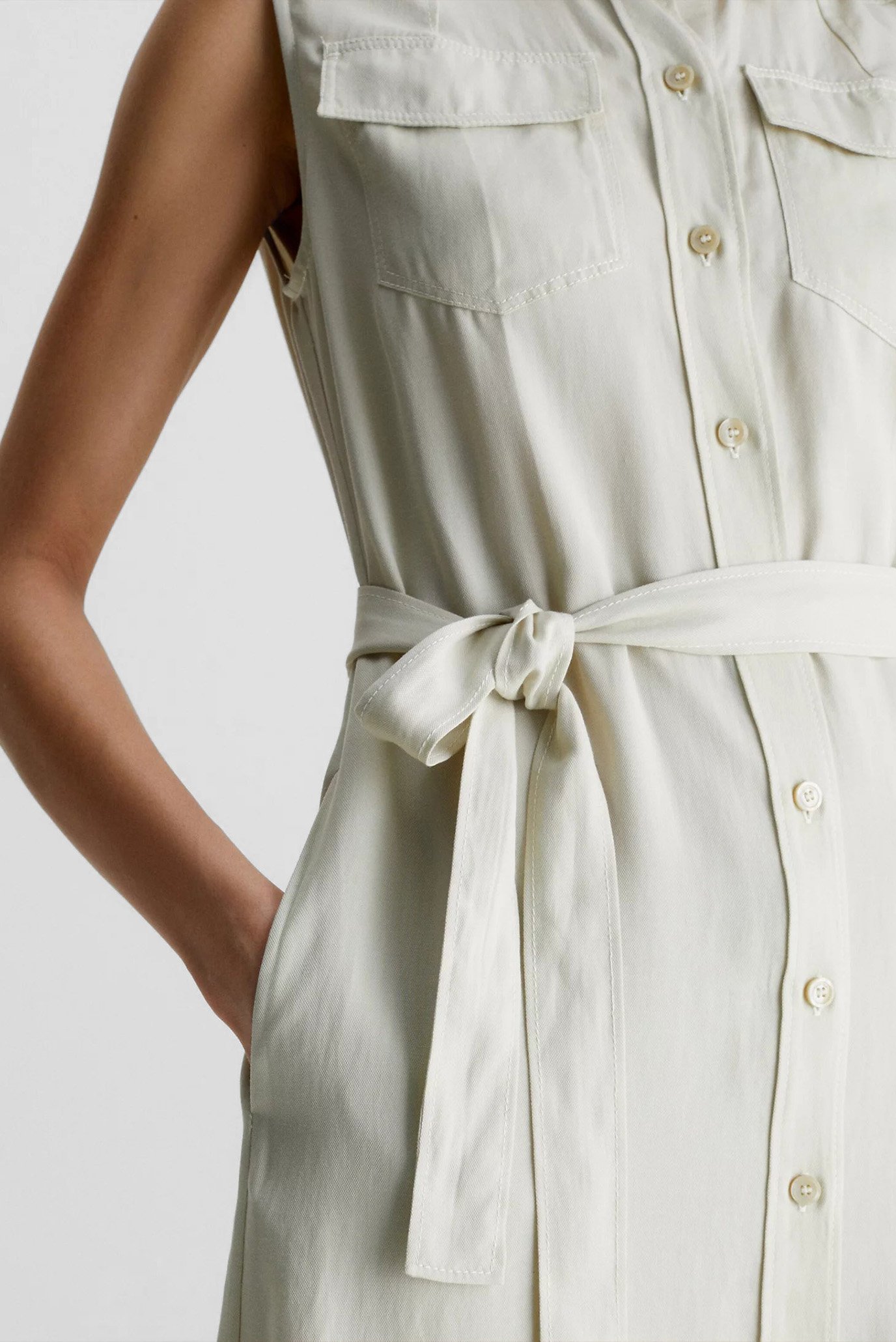 Платье TENCEL SLEEVELESS SHIRT DRESS 9