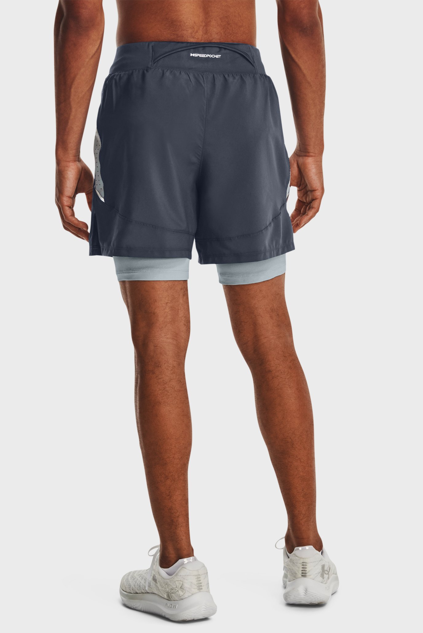 Мужские серые шорты LAUNCH ELITE 2in1 5'' SHORT 3