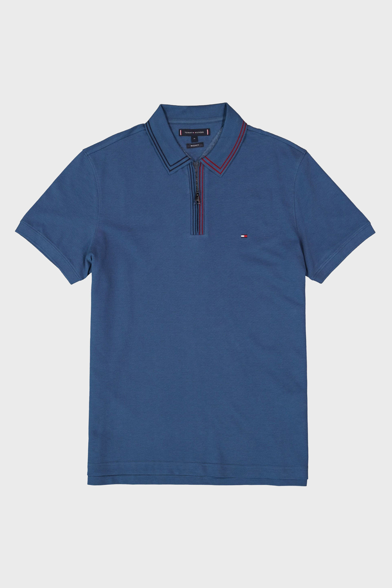 Поло/RWB ZIP PLACKET TIPPING REG POLO 1