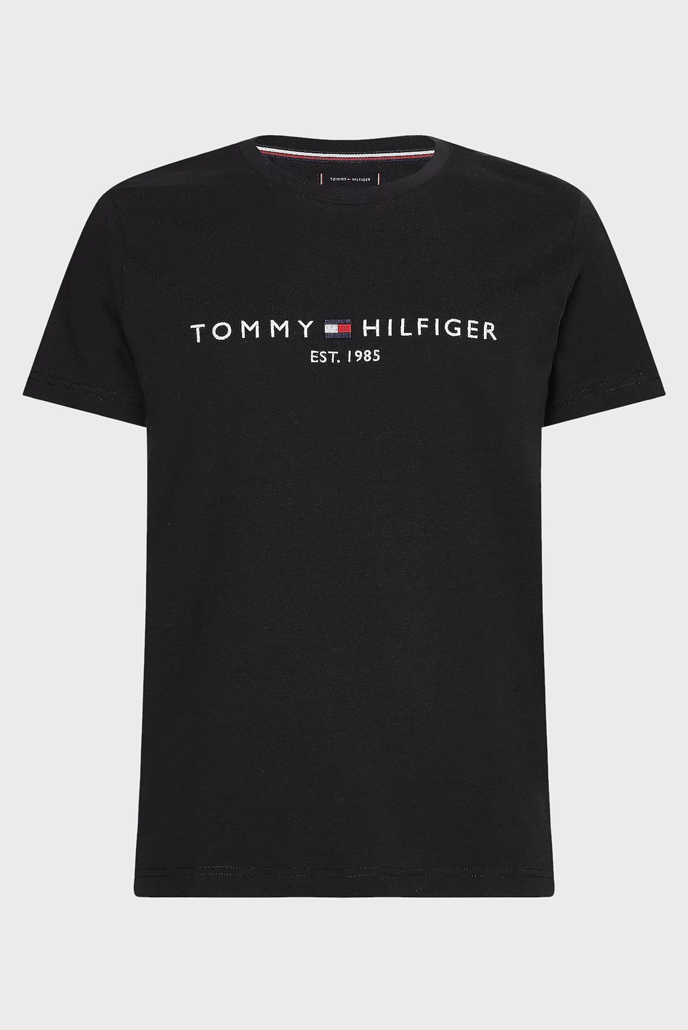 Мужская черная футболка CORE TOMMY LOGO TEE 9