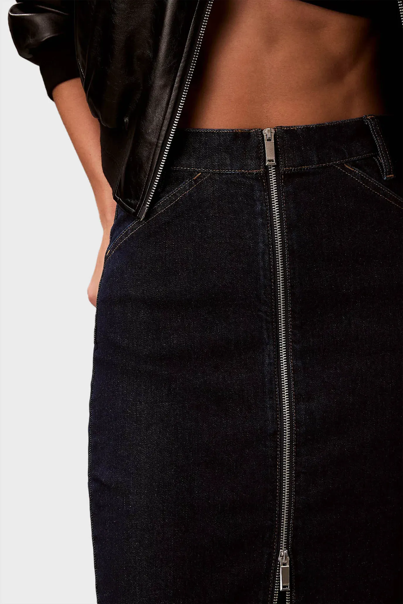 Юбка DENIM ZIP FRONT SKIRT CK CLASSIC 5