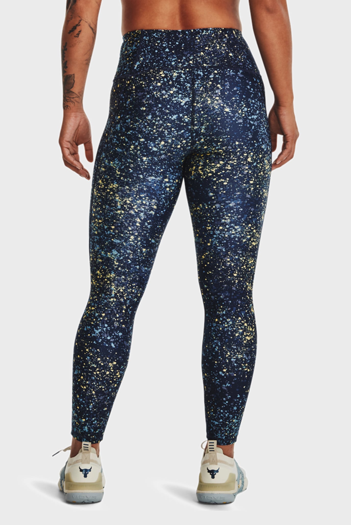 Женские темно-синие тайтсы UA Pjt Rock HG Ankle Legging 3