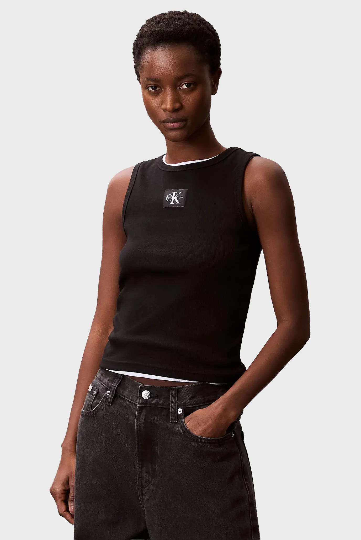 Майка WOVEN LABEL 2X2 BABY RIB TANK 1