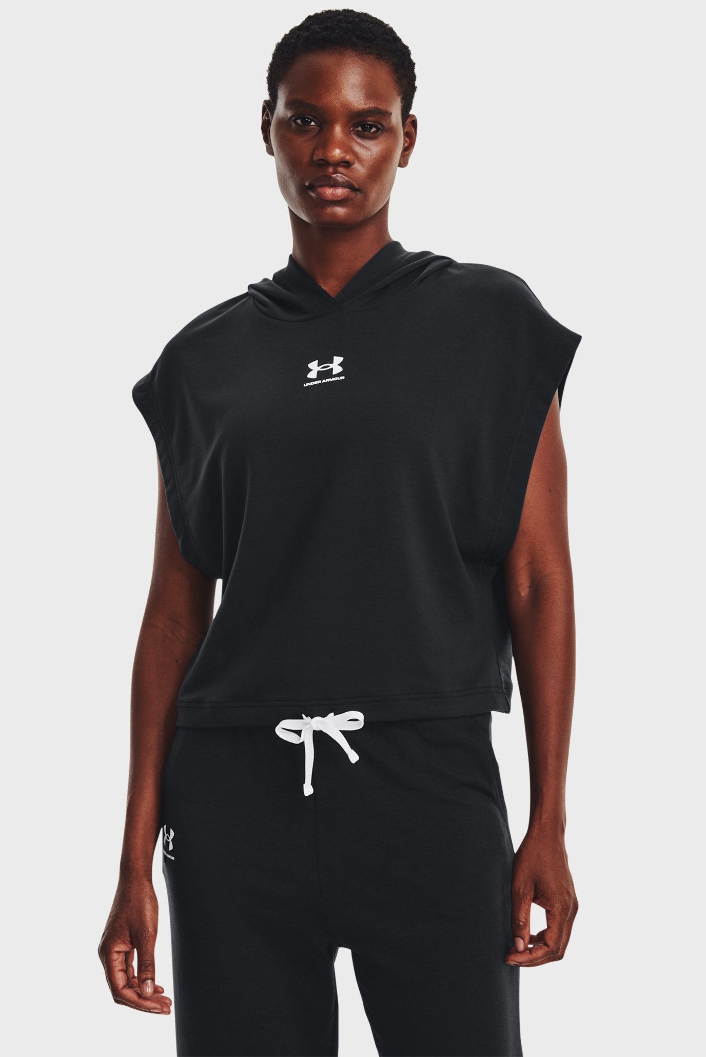 Лонгслив UA Rival Terry SS Hoodie 1