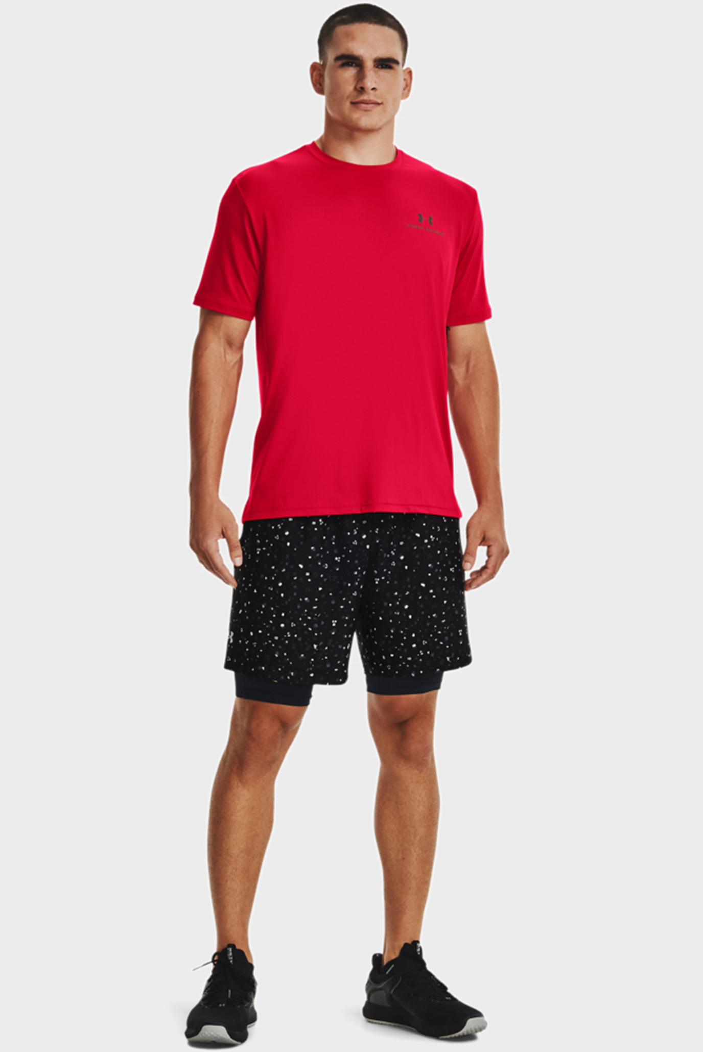 Мужские черные шорты UA Woven Adapt Shorts 8