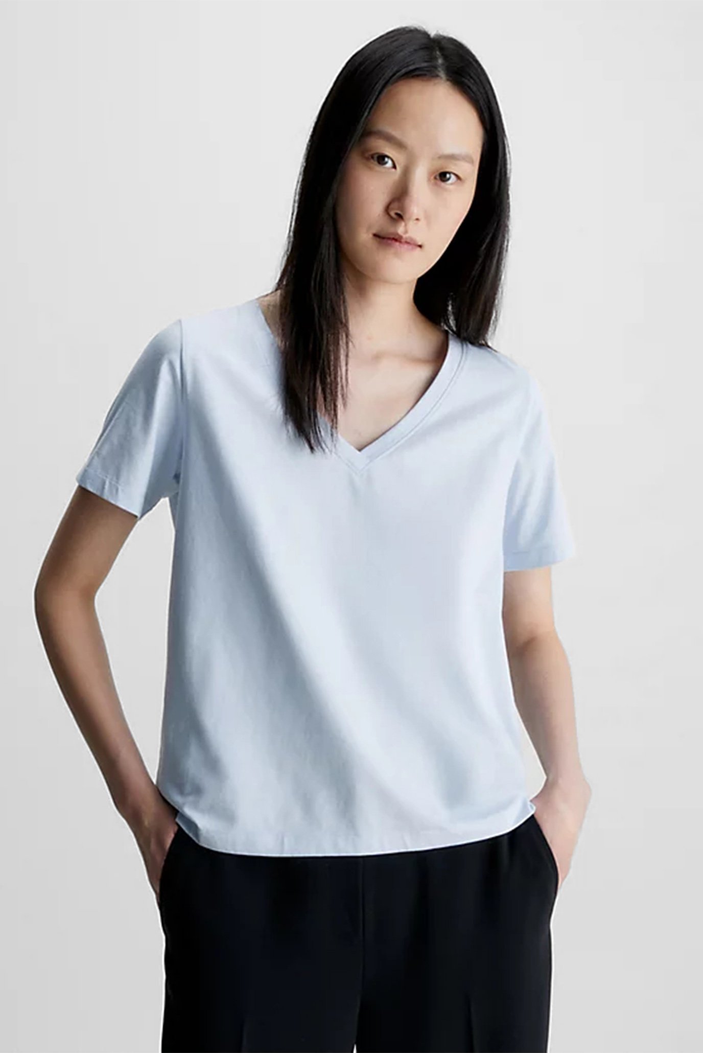 Футболка SMOOTH COTTON V NECK TEE SS 1