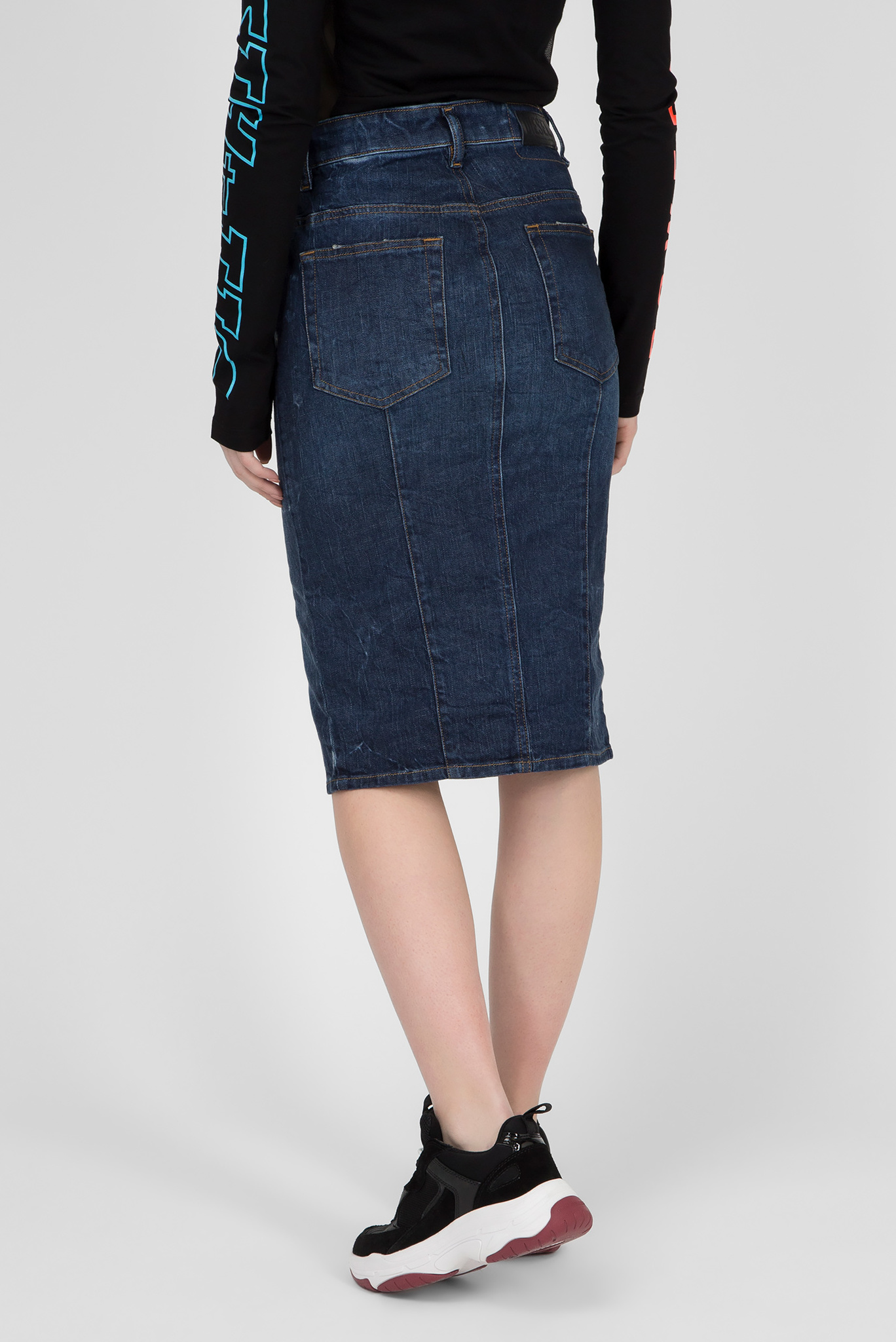 Женская синяя джинсовая юбка DE-PENCIL 3