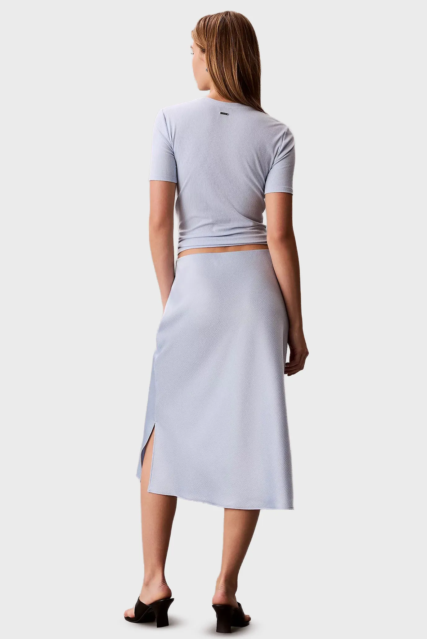 Юбка HAMMERED SATIN MIDI SKIRT W  SLI 4