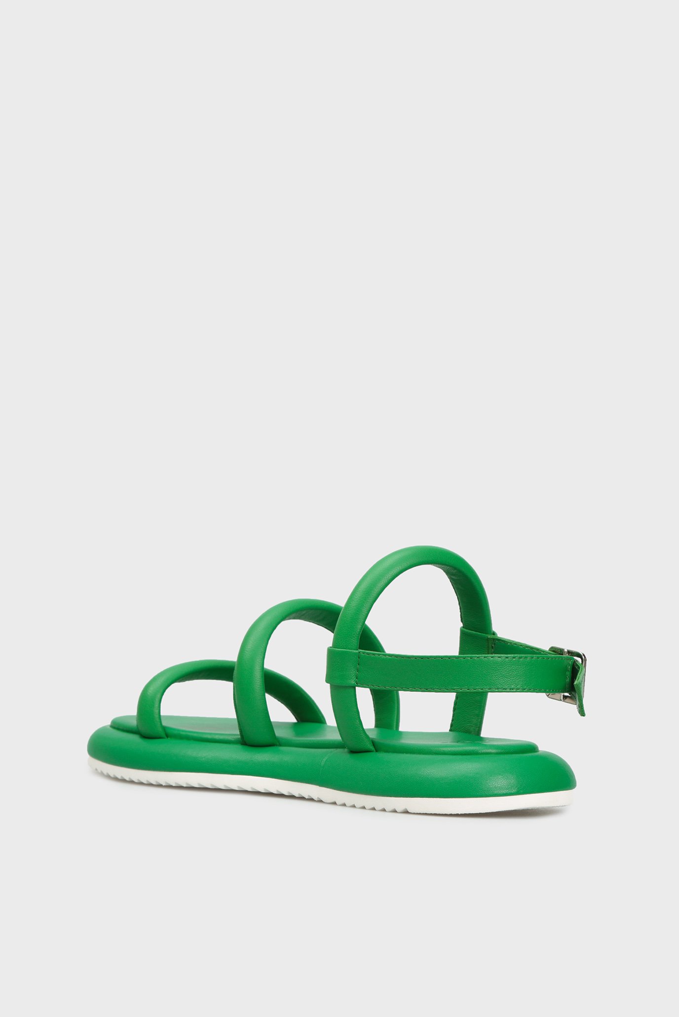 Женские зеленые кожаные сандалии Piemonte 5