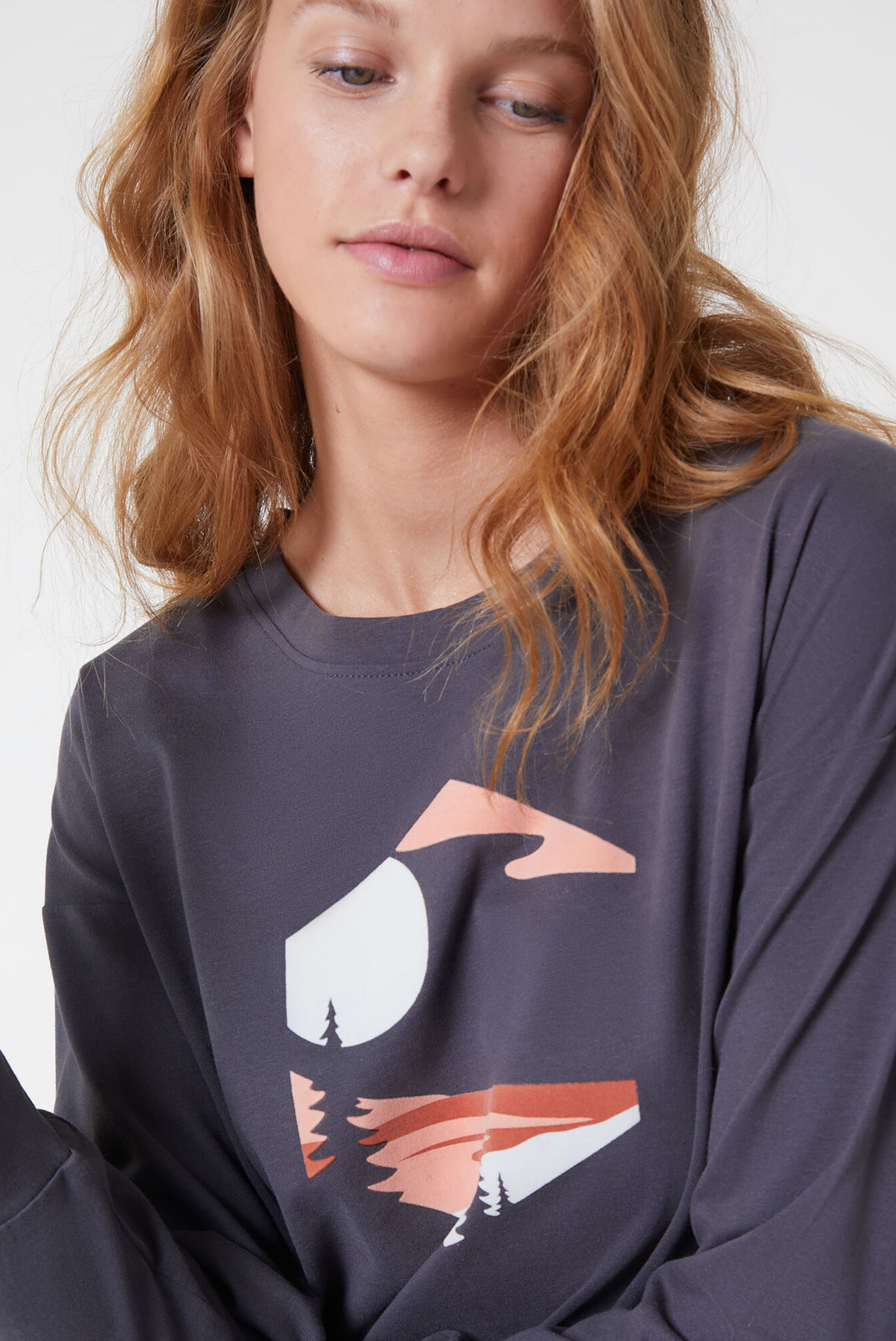 Женская темно-серая ночная рубашка HOPI 3