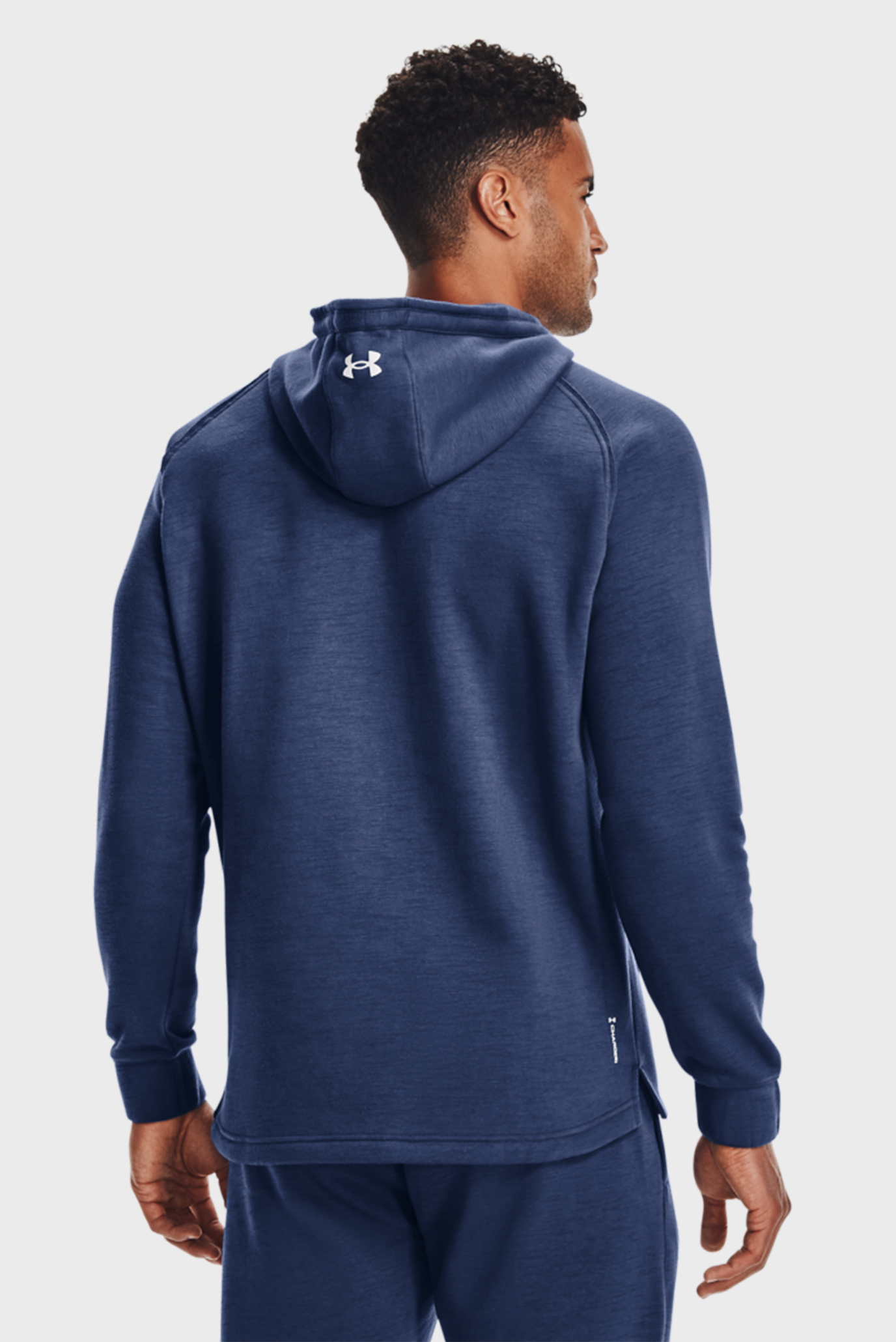 Мужское синее худи UA Pjt Rock CC Fleece Hoodie 9